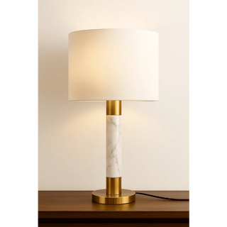 Raffle Table Lamp Turned on