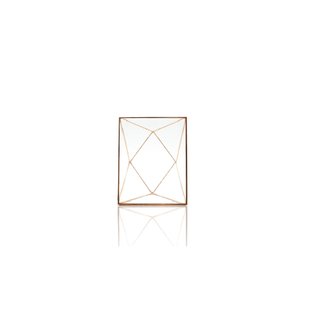 Rose Gold Geometric Photo Frame Front View