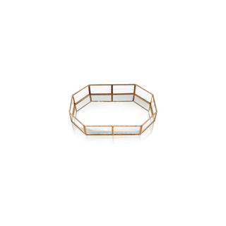 Rose Gold Mirror Glass Tray