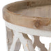 Rustic Moroccan Inspired Wooden Coffee Table Close-up
