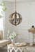 Rustic Moroccan Inspired Wooden Coffee Table With Vase and Flowers