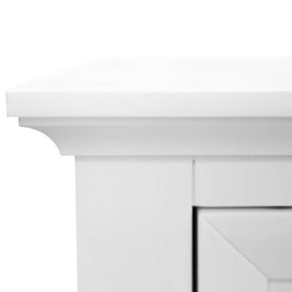 Chic White Acacia Nightstand zoomed in