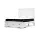 Contemporary Queen Size Bed - Sleek Design, White Finish