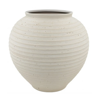 Sandroot Ribbed Ceramic Vase