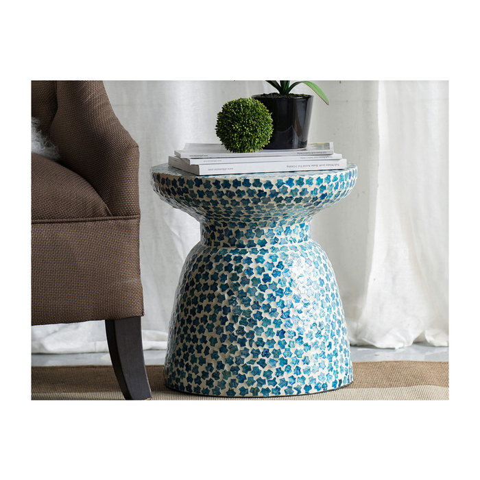 Sapphire Shores Mosaic Accent Stool