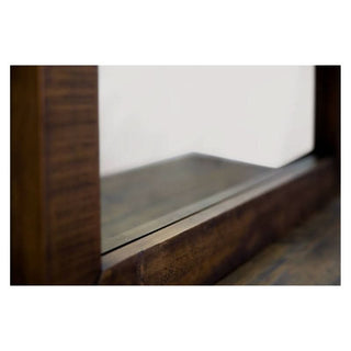 Sedona Reflection Masterpiece Grey Stone Square Mirror Close-up