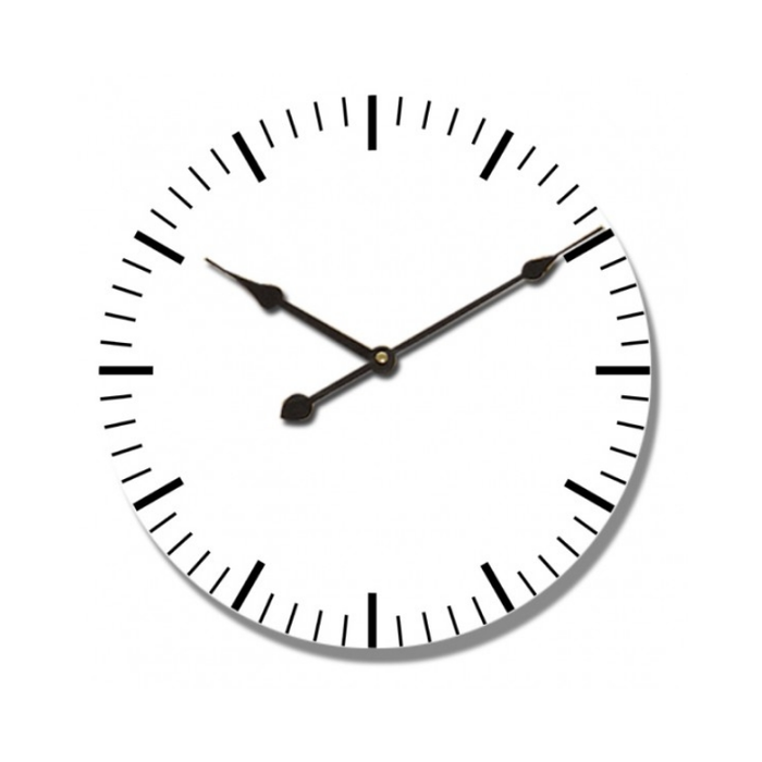 Serene Timekeeper White MDF Classic Wall Clock