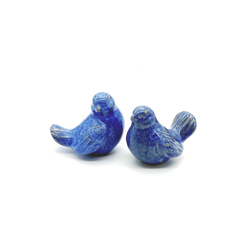 Set of 2 Happy Blue Bird Ornaments

