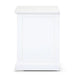 Shoreline Haven Brushed White Acacia Coastal Desk Side Profile