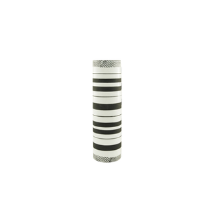 Short Black and White Tribal Vase