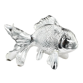 Silver Metallic Fish Figurine