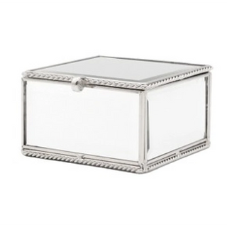 Silver Mirror Jewellery Box