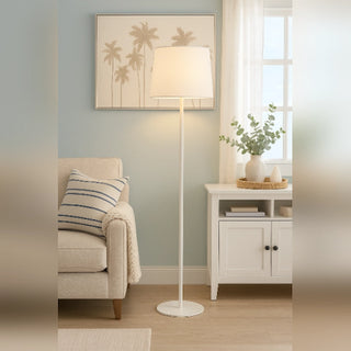 Newport white floor lamp