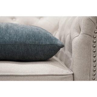 Slate Teal Textured Cushion Close-up