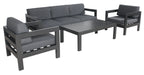 Sleek Elegance Unleashed: Artemis Outdoor Coffee Table in Charcoal