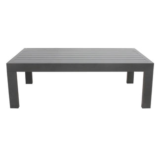 Sleek Elegance Unleashed: Artemis Outdoor Coffee Table in Charcoal Close Up Look