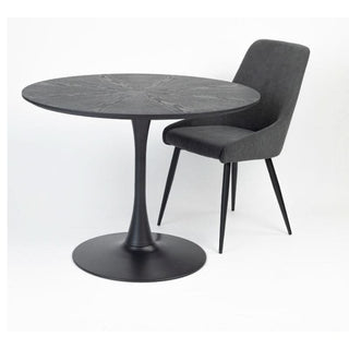 Sleek Polka Charm Dining Chair in Versatile Grey for Modern Homes