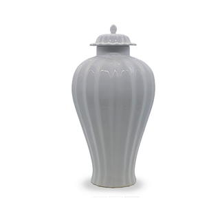 Sleek and minimalist New Port White Jar 61cm