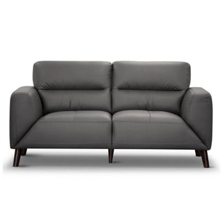 Sonoma Gunmetal 2 Seater Leather Lounge