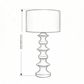 Stacked Ceramic Lamp Dimensions