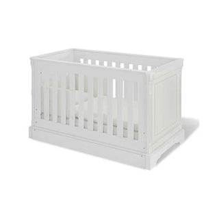 Stylish and sturdy Love N Care Emilia Cot White Close Up Look