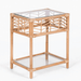 Rattan open storage Sun Bedside Table
