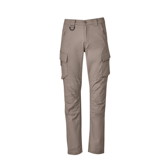 Syzmik Mens Streetworx Curved Cargo Pants In Khaki