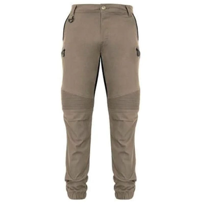 Syzmik Mens Streetworx Stretch Cuffed Pants in Khaki