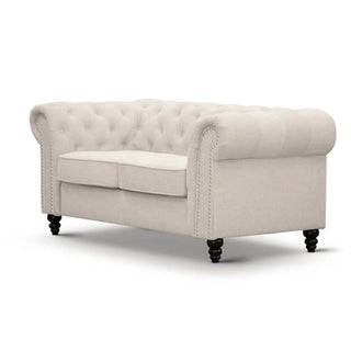 Taegon Chesterfield 2 Seater Lounge Sofa Side Profile