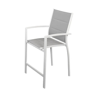 Taurus White Outdoor Bar Chair 