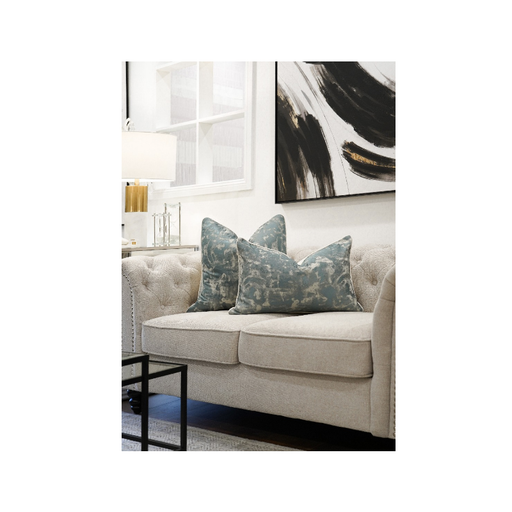 Teal Grey And Beige Modern Cushion Collection