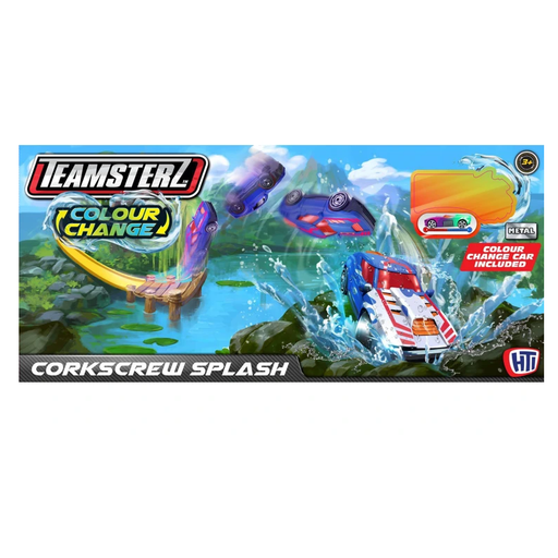 Teamsterz Colour Change Spiral Splash Trackset