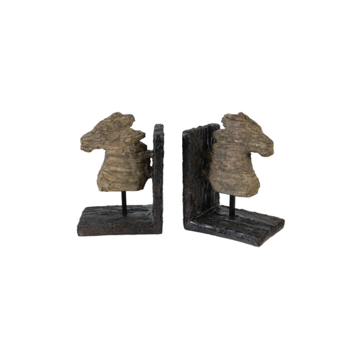 The Shadow Horse Head Bookend Sculpture