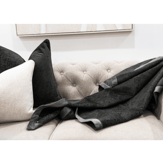 Two-Tone Grey Comfort Throw Blanket set