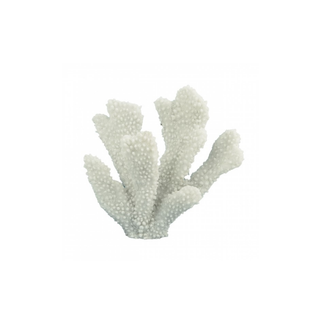 Undersea White Coastal Faux Reef Coral Ornament