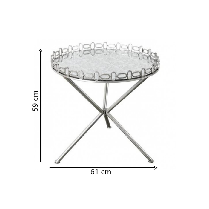 Manhattan Elegance Tripod Side Table