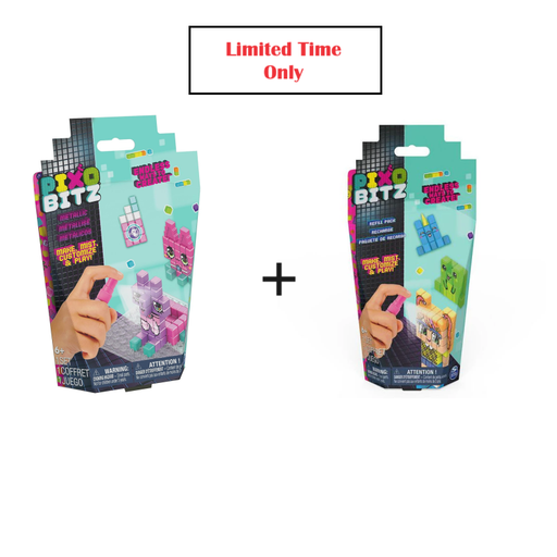 Child joyfully crafting a metallic bead llama with the Pixobitz Shimmer & Shape se