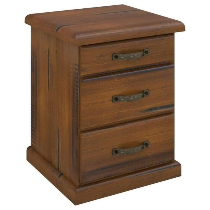 Elegant Jamaica Grand Estate Pine Tallboy with Spacious Blackwood Drawers