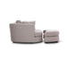 Versatile Orlando Enclave Swivel Chair & Ottoman in Steel – Ideal for Bedroom or Living Room