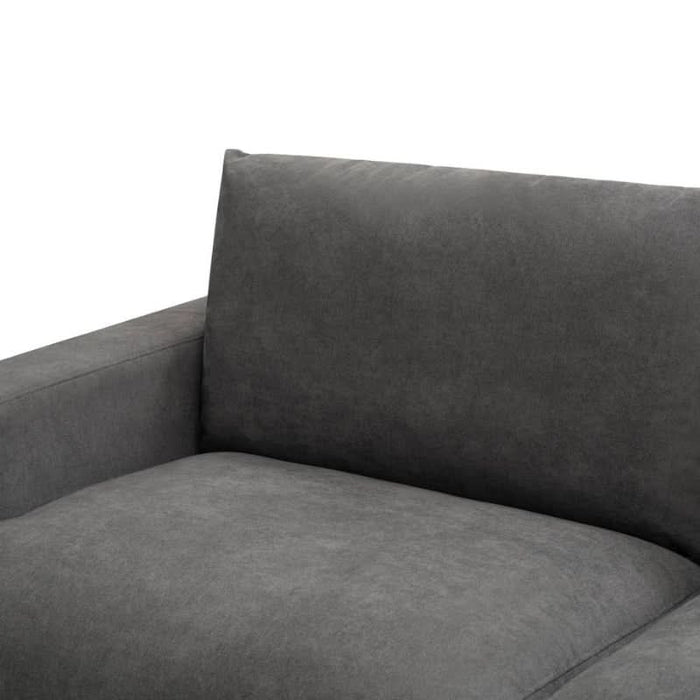 Elegant Dark Grey Hastings 2.5 Seater Sofa with Plush Scatter Cushions