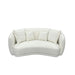 Stylish and Comfortable Pure White Ibiza Bliss Bouclé Sofa