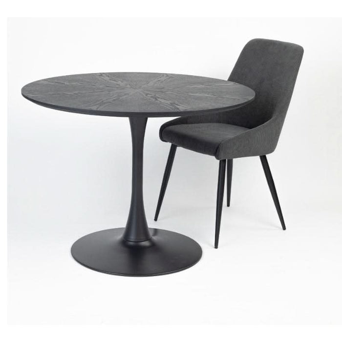 Sleek Polka Charm Dining Chair in Versatile Grey for Modern Homes