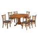 Mackay Elegante 7-Piece Expandable Dining Set in Walnut