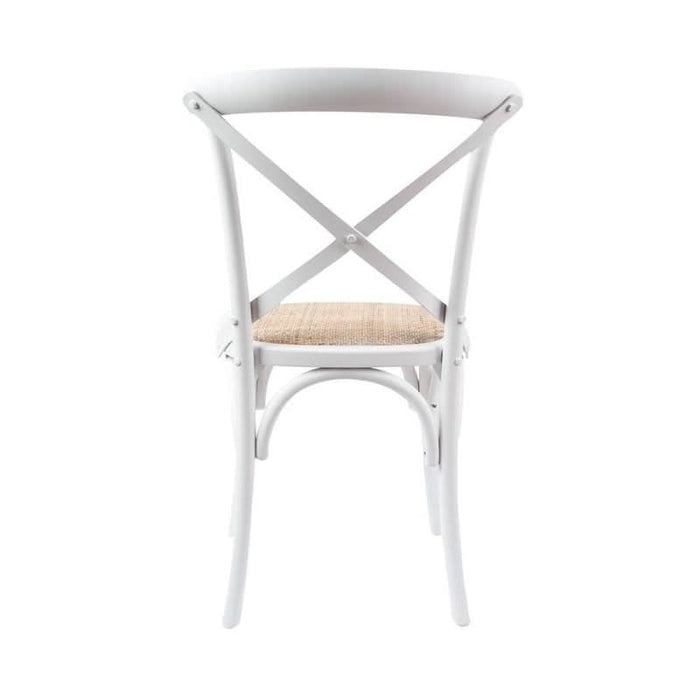 Contemporary White Birch Timber Dining Chair with Artisan Detailing