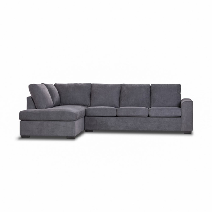 Turn your lounge into a statement of a Dark Grey 3-Seater Sofa art with the Kristie Corner