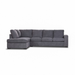 Turn your lounge into a statement of a Dark Grey 3-Seater Sofa art with the Kristie Corner