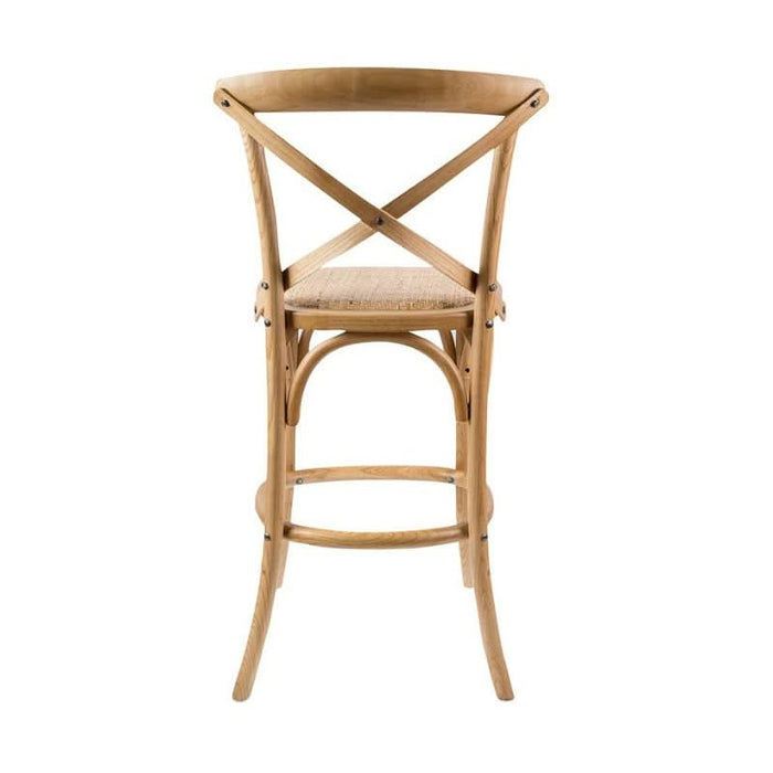 Sophisticated Oak Bar Stool: A Fusion of Traditional Craft and Modern Design