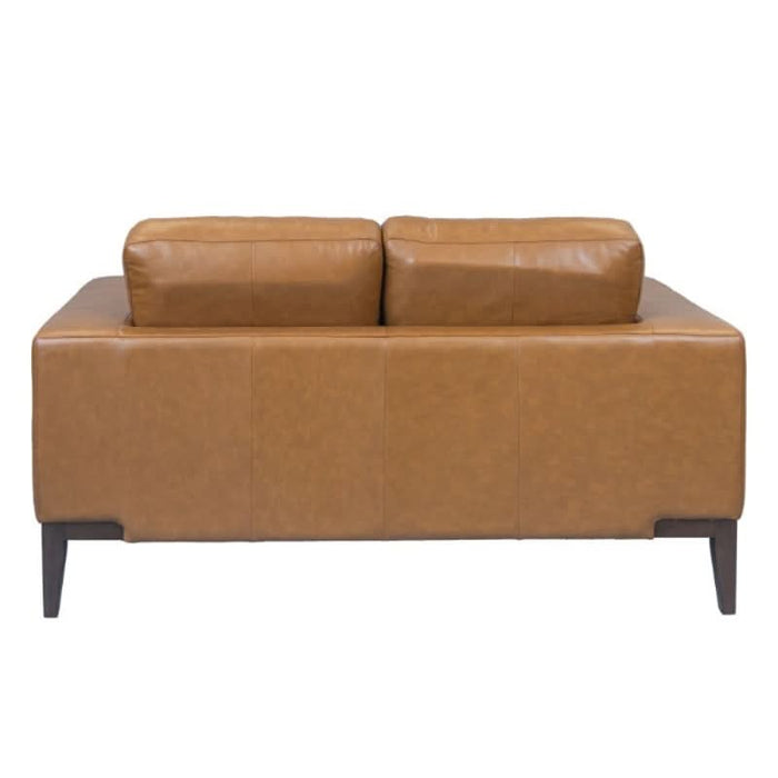 Camin Modern Leather Couch in Tan – The Epitome of Comfort and Style