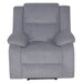 Luxurious Mid Grey Manual Recliner with Ergonomic Support