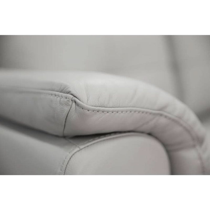 Admire the Plush Texture of the Georgia Silver 2-Seater Lounge - Close Up